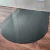 Rundbogen 100x120cm Glas Anthrazitgrau - Funkenschutzplatte Anthrazit Grau Kaminbodenplatte Glasplatte Ofenunterlage Kaminplatte -Kaminladen Geschaft 20230119 102304