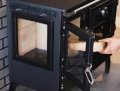 EEK A - Panorama-Holzherd Modell 214-3D Mit 6,42kW - Viel Gusseisen! -Kaminladen Geschaft 214 3ddetail4