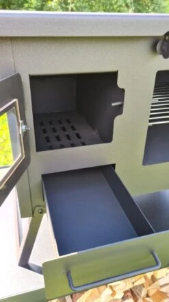 Outdoor-Küchenofen Garten-Kamin Gartenküche "ERNA" Gartenofen Pizzaofen Grillkamin Holzbackofen -Kaminladen Geschaft Brennraum Gartenherd Erna