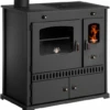 EEK A+ Küchenofen Holzherd Perfect ECO Schwarz, Linke Version - 7 KW Dauerbrandherd -Kaminladen Geschaft Dauerbrandherd Perfect ECO 3 links