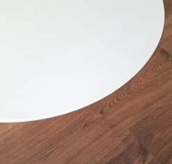 Segmentbogen 100x60cm Glas Weiß - Funkenschutzplatte Kaminbodenplatte Glasplatte -Kaminladen Geschaft Detail Kante Glas Weiss Rundung 14