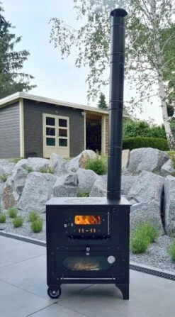Outdoor-Küchenofen Garten-Herd "Elise" Pizzaofen Gulaschkanone Terrassenofen -Kaminladen Geschaft GartenHerd Elise Cooking8
