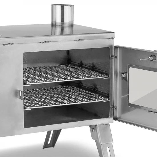 Outdoor-Küchenherd Edelstahl "Kurt" - Holzbackofen, Grill, Gartenkamin, Zeltofen, Pizza-Ofen, Brotbackofen 5 Outdoor-Küchenherd Edelstahl "Kurt" - Holzbackofen, Grill, Gartenkamin, Zeltofen, Pizza-Ofen, Brotbackofen – Bild 3