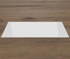 Saisonplatte Rechteck 130x70cm Glas Weiß - Kamin-Vorlegeplatte Funkenschutzplatte Kaminbodenplatte Glasplatte
