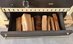 EEK A Premium-Küchenofen Holzherd GT Mit !Cerankochfeld!+!Edelstahlbackfach!-Dauerbrandherd - 15kW -Kaminladen Geschaft Holzherd Cerankochplatte GT schublade