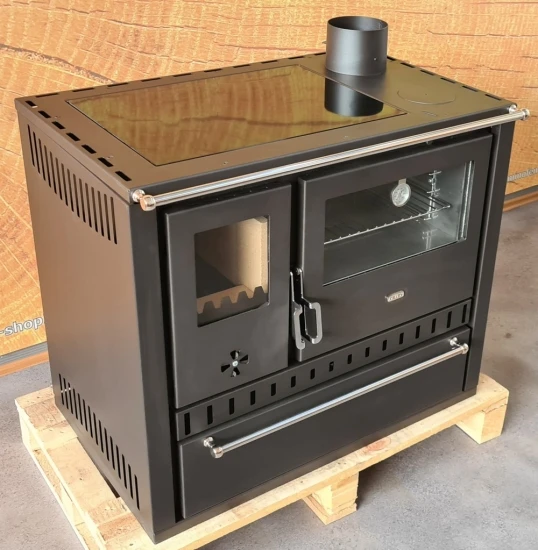 EEK A Premium-Küchenofen Holzherd GT Schwarz !Cerankochfeld!+!Edelstahlbackfach!-Dauerbrandherd - 15kW 8 EEK A Premium-Küchenofen Holzherd GT Schwarz !Cerankochfeld!+!Edelstahlbackfach!-Dauerbrandherd - 15kW – Bild 6