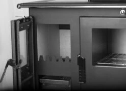 EEK A+ Premium-Holzherd, Beistellherd CS INOX Rechts (Cerankochfeld + Edelstahlbackfach) -7,7 KW -Kaminladen Geschaft Holzherd Verso CS 1000 rechts4