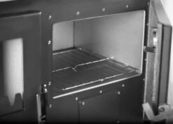 EEK A+ Premium-Holzherd, Beistellherd CS INOX Rechts (Cerankochfeld + Edelstahlbackfach) -7,7 KW -Kaminladen Geschaft Holzherd Verso CS 1000 rechts6