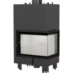 Kaminladen Geschaft 30 *EEK A Wasserführender Eck-Kamineinsatz Kratki MBZ 13 Rechts Mit Klapptür - 13kW