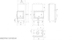 *EEK A Wasserführender Eck-Kamineinsatz Kratki MBZ 13 Rechts Mit Klapptür - 13kW -Kaminladen Geschaft Kamineinsatzwasserfuehrend KratkiMBZ13rightBS 5