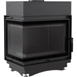 *EEK A+ Wasserführender Eck-Kamineinsatz Kratki MAJA PW 12 DECO Seitenglas Links + BIMSCHV II