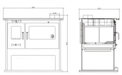 EEK A Küchenofen Holzherd Victoria VIKI LUX Schwarz - 10,5kW -Kaminladen Geschaft Masse Viki Lux 0
