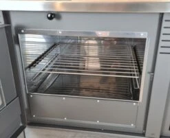 EEK A Küchenofen Holzherd PANONIA Kacheln Schwarz, Linke Version - 10,5 KW Dauerbrandherd -Kaminladen Geschaft Panonia schwarz backfach links