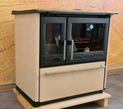 EEK A+ Küchenofen Holzherd Plamen 850 Creme, Rechte Version - 8 KW Dauerbrandherd -Kaminladen Geschaft Plamen850 creme rechts850 2