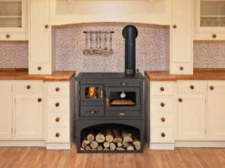 EEK A Küchenofen Holzherd Prity 1P34 Rauchrohr Rechts – 10kW + BIMSCHV II -Kaminladen Geschaft Prity 1P34 int
