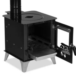 Mini-Ofen "Tiny" Mit Herdplatte, Zeltofen, Terrassenofen, Camping, Outdoor-Kamin -Kaminladen Geschaft Tiny Ofen Mini Camping Ofen 10