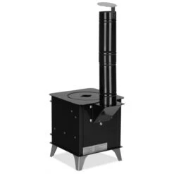 Mini-Ofen "Tiny" Mit Herdplatte, Zeltofen, Terrassenofen, Camping, Outdoor-Kamin -Kaminladen Geschaft Tiny Ofen Mini Camping Ofen 11