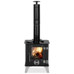 Mini-Ofen "Tiny" Mit Herdplatte, Zeltofen, Terrassenofen, Camping, Outdoor-Kamin -Kaminladen Geschaft Tiny Ofen Mini Camping Ofen 2