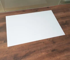 Saisonplatte Rechteck 70x60cm Glas Weiß - Kamin-Vorlegeplatte Funkenschutzplatte Kaminbodenplatte Glasplatte -Kaminladen Geschaft Vorlegeplatte Glas Weiss3 1