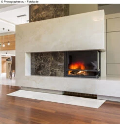 Saisonplatte Rechteck 100x55cm Glas Weiß - Kamin-Vorlegeplatte Funkenschutzplatte Kaminbodenplatte Glasplatte