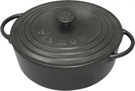 Gusseisen-Kasserolle 8,6 Liter - Ø 300 X 225 Mm Topf Mit Deckel Aus Gusseisen - Dutch Oven 5 Gusseisen-Kasserolle 8,6 Liter - Ø 300 X 225 Mm Topf Mit Deckel Aus Gusseisen - Dutch Oven – Bild 3