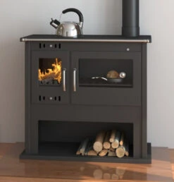 EEK A Küchenofen Holzherd Victoria VIKI LUX Schwarz - 10,5kW
