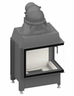 Schmid Kamineinsatz Ekko R 67(45)51 S Steglos, Türhöhe 51 Cm, Schwenkbar