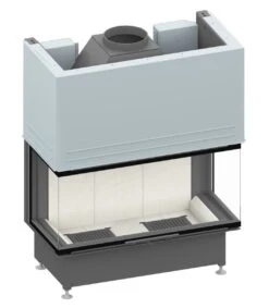 Schmid Kamineinsatz Ekko U 100(45)57 H, Türhöhe 57 Cm