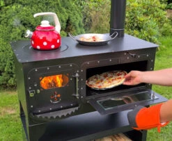 XL Garten-Backofen "Elise XL" Mit Kochstelle Gartenküche Holzbackofen Pizza-/Brotbackofen