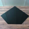 Fünfeck 110x110cm Glas Schwarz - Funkenschutzplatte Kaminbodenplatte Glasplatte Ofenplatte Kamin -Kaminladen Geschaft funkenschutzplatte glasplatte schwarz3