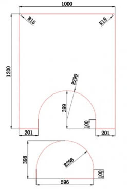 Saisonplatte 2teilig Typ VIII *Frosty* - Funkenschutzplatte Kaminbodenplatte Glasplatte Milchglas