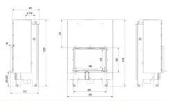 *EEK A+ - Wasserführender Kamineinsatz Kratki MBM 10 PW Mit Schiebetür - 12 KW -Kaminladen Geschaft kratkimbm10pwschiebet rma e
