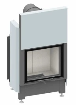 Schmid Kamineinsatz Lina 5557 H, Türhöhe 57 Cm, Hochschiebbar