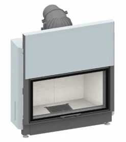 Schmid Kamineinsatz Lina 8757 H, Türhöhe 57 Cm, Hochschiebbar