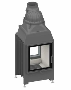 Schmid Durchsicht Kamineinsatz Lina TV 4551 S, Türhöhe 51 Cm, Schwenkbar