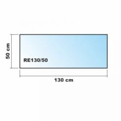 Saisonplatte Rechteck 130x50cm Glas Weiß - Kamin-Vorlegeplatte Funkenschutzplatte Kaminbodenplatte Glasplatte -Kaminladen Geschaft re130 50 31206 1 32102 1 32849 1