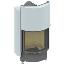 Schmid Kamineinsatz Ronda 5551 H, Türhöhe 51 Cm, Hochschiebbar