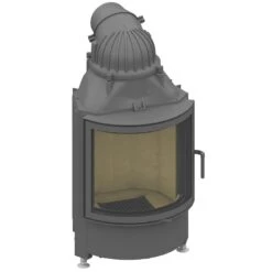 Schmid Kamineinsatz Ronda 5557 S, Türhöhe 57 Cm, Schwenkbar