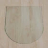 Rundbogen 100x120cm - Funkenschutzplatte Kaminbodenplatte Glasplatte