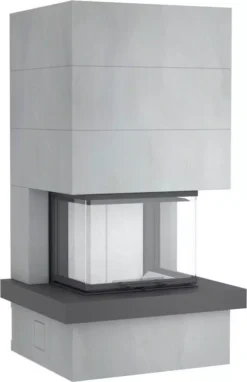 Kaminbausatz Speicher-Kamin Camina S13 Mit Naturstein-Feuertisch