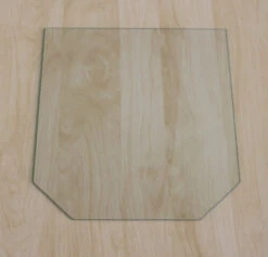 Sechseck 100x110cm - Funkenschutzplatte Kaminbodenplatte Glasplatte
