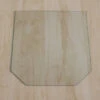 Sechseck 120x130cm - Funkenschutzplatte Kaminbodenplatte Glasplatte