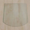 Segmentbogen 100x100cm - Funkenschutzplatte Kaminbodenplatte Glasplatte -Kaminladen Geschaft segmentbogen