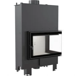 *EEK A+ - Eck-Wasserführender Kamineinsatz Kratki MBM 10 PW Mit Seitenglas Rechts - 12 KW