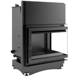 Kaminladen Geschaft 36 *EEK A Wasserführender Eck-Kamineinsatz Kratki ZUZIA/PW/BP/15/BS/W Seitenscheibe Rechts 12kW + BIMSCHV II