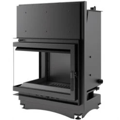 Kaminladen Geschaft 32 *EEK A Wasserführender Eck-Kamineinsatz Kratki ZUZIA/PW/BL/15/BS/W Seitenscheibe Links 12kW + BIMSCHV II