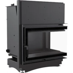 Kaminladen Geschaft 38 *EEK A Wasserführender Eck-Kamineinsatz Kratki ZUZIA/PW/BP/15/BS/W/DECO Seitenscheibe Rechts 12kW + BIMSCHV II